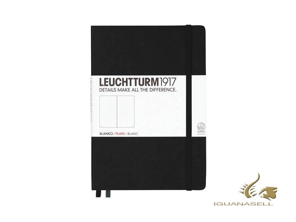 Leuchtturm1917 Hard cover Notebook, A5, Plain, Black, 249 pages, 311333