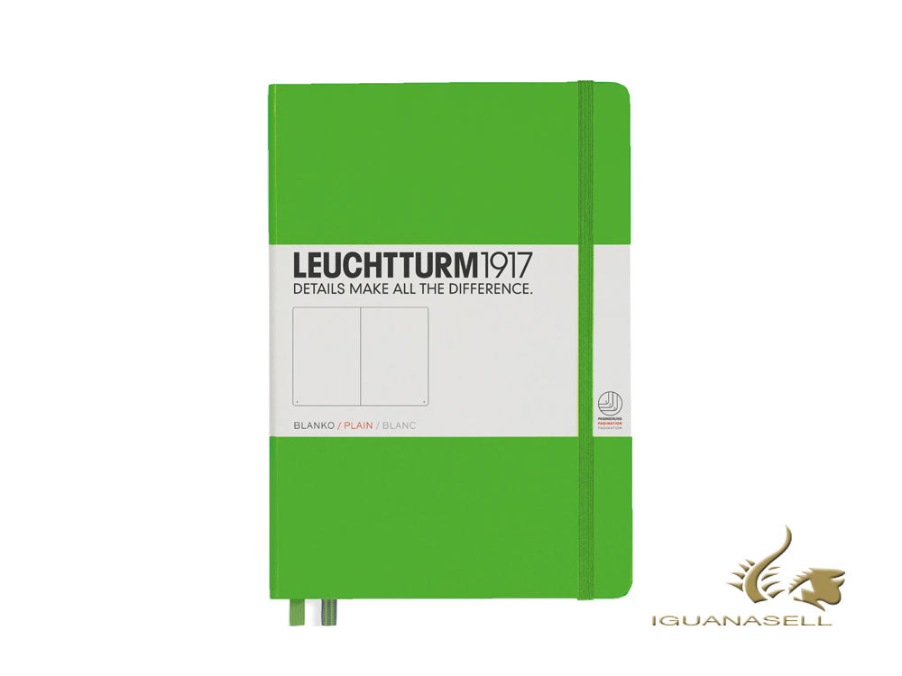 Carnet à couverture rigide Leuchtturm1917, format A5, uni, vert frais, 249 pages, 357491