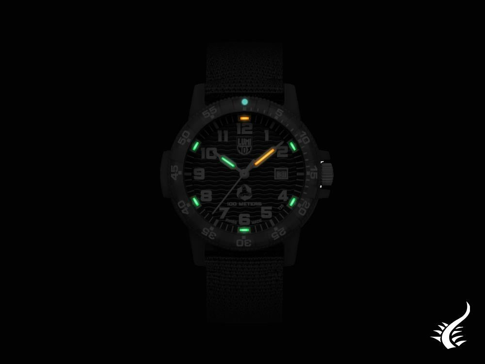 Montre Luminox série 0320 ECO #Tide, noire, 44 mm, 10 atm, XS.0321.ECO