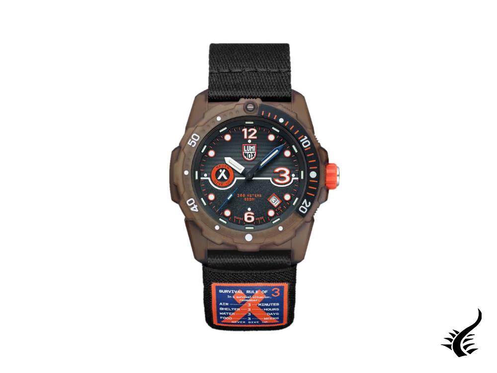 Montre à quartz Luminox Bear Grylls Survival série 3720, 42 mm, LX.3721.ECO