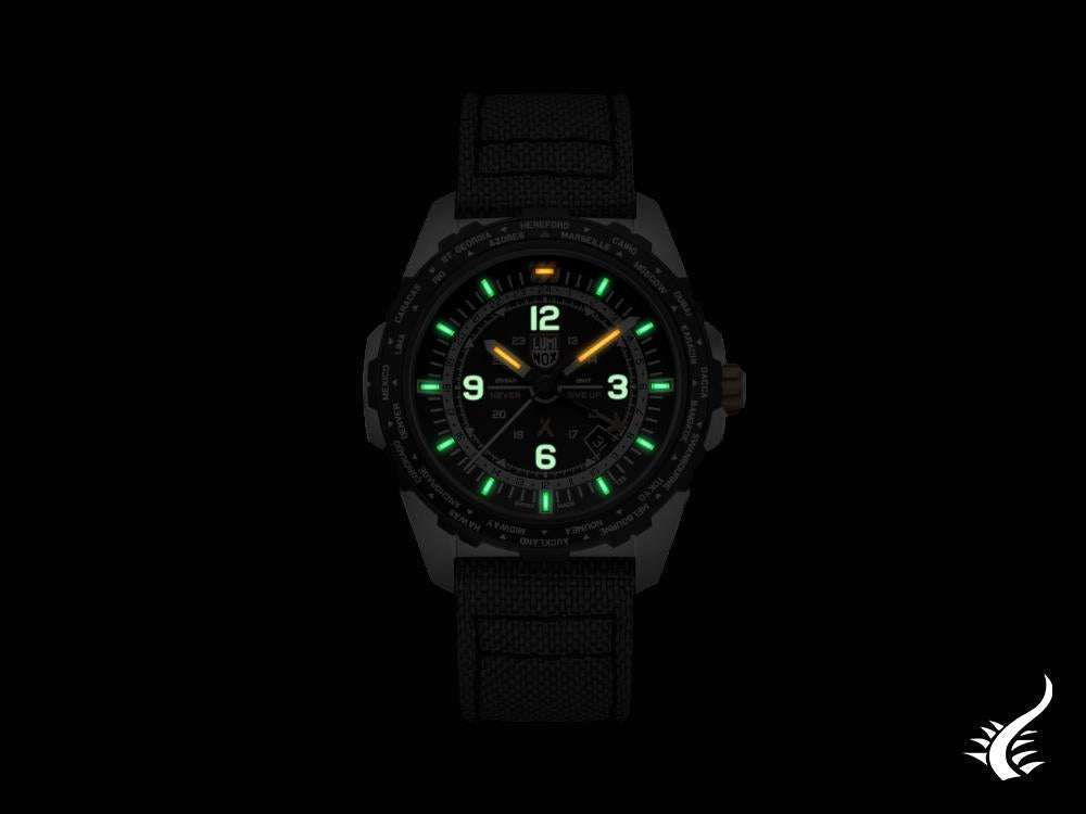 Montre Luminox Bear Grylls Survival GMT, noire, 45 mm, 20 atm, XB.3761