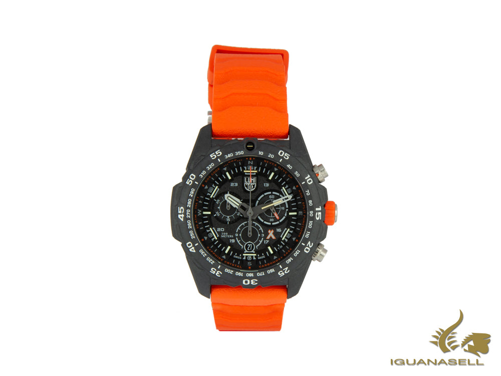 Montre à quartz Luminox Bear Grylls Survival Master, carbone, orange, 45 mm, XS.3749