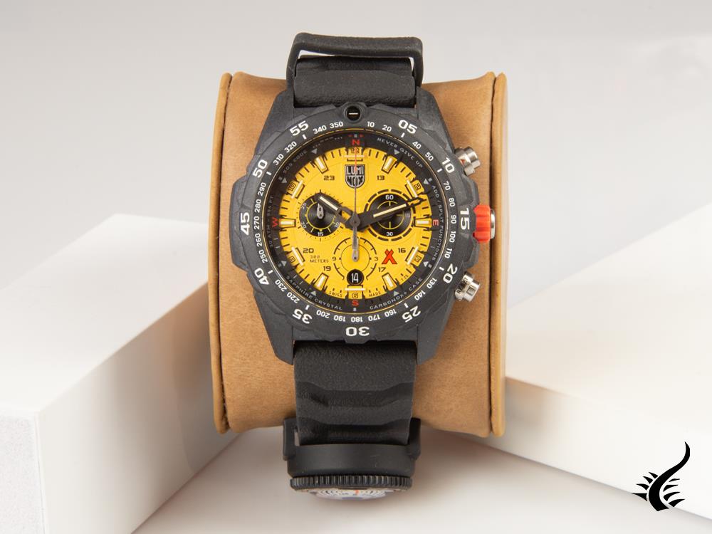 Montre à quartz Luminox Bear Grylls Survival, CARBONOX, jaune, 45 mm, XB.3745