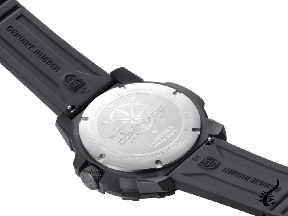 Montre à quartz Luminox Commando Raider série 3300, CARBONOX, 46 mm, XL.3321