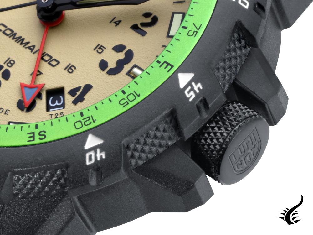 Montre à quartz Luminox Commando Raider série 3300, CARBONOX, 46 mm, XL.3321