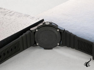 Montre à quartz Luminox Leatherback Sea Turtle, noir, carbone, 39 mm, 10 atm, jour