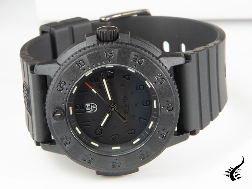 Luminox Navy Seal 3000 EVO Series Black Out Watch, 43 mm, XS.3001.EVO.BO