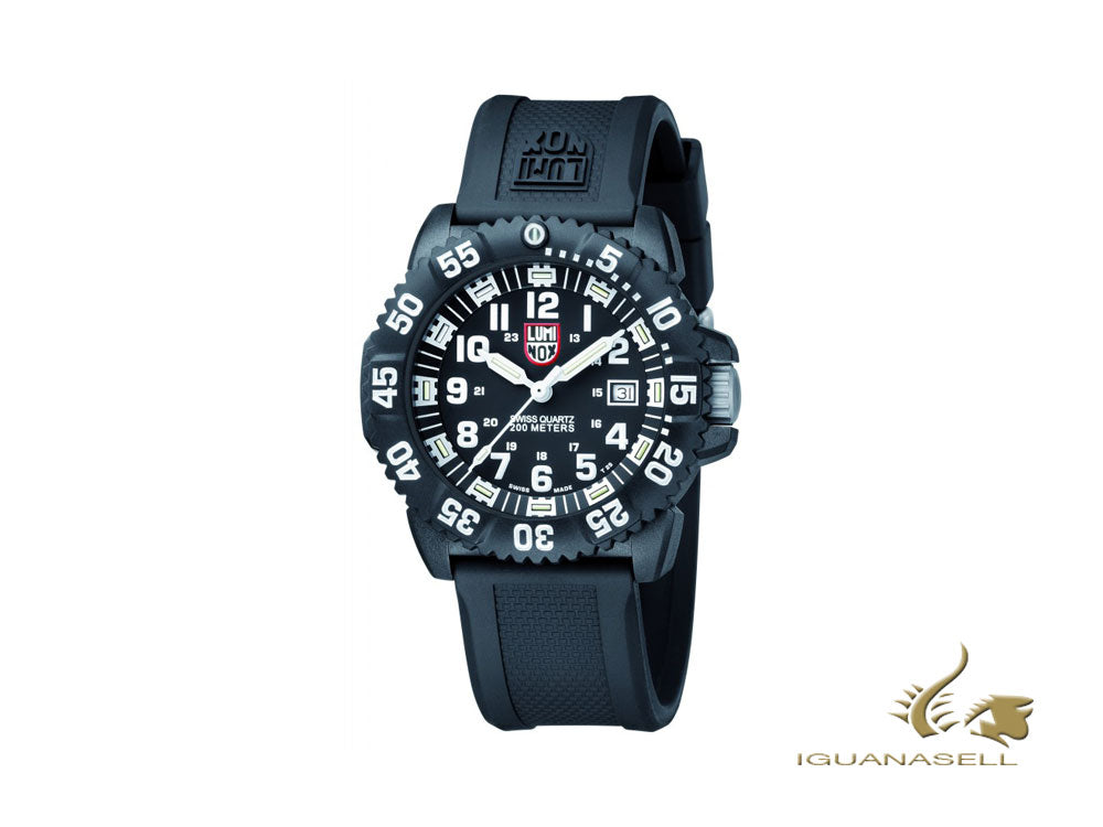Luminox Navy Seal Colormark Quartz Watch, Carbon, Black, XS.3051