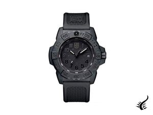 Montre à quartz Luminox Sea Navy Seal 3501.BO, noire, carbone, 20 atm, polyuréthane