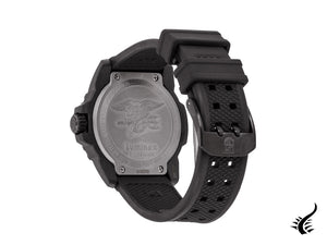 Montre à quartz Luminox Sea Navy Seal 3501.BO, noire, carbone, 20 atm, polyuréthane