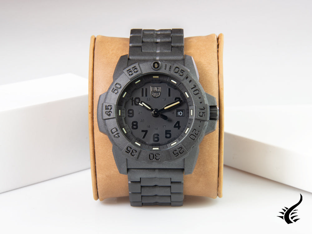 Montre à quartz Luminox Sea Navy Seal 3502.BO, noir, carbone, 45 mm, 20 atm