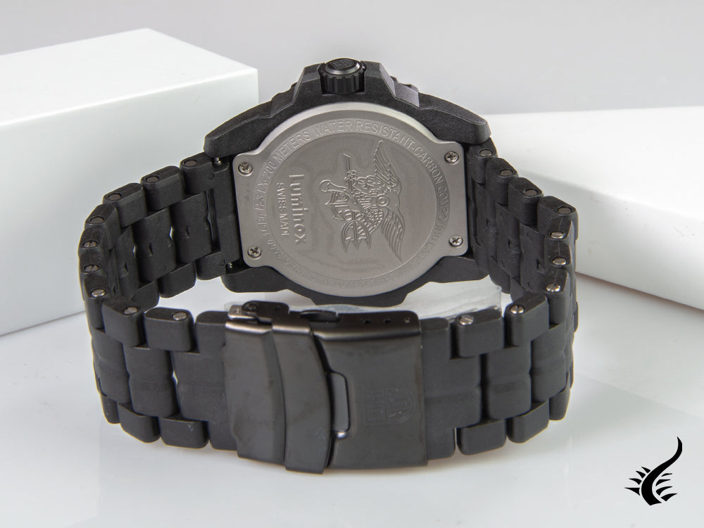 Montre à quartz Luminox Sea Navy Seal 3502.BO, noir, carbone, 45 mm, 20 atm