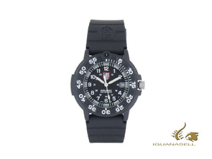 Montre à quartz Luminox Sea Navy Seal, carbone, noir/blanc, XS.3001