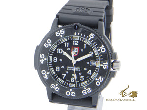 Montre à quartz Luminox Sea Navy Seal, carbone, noir/blanc, XS.3001