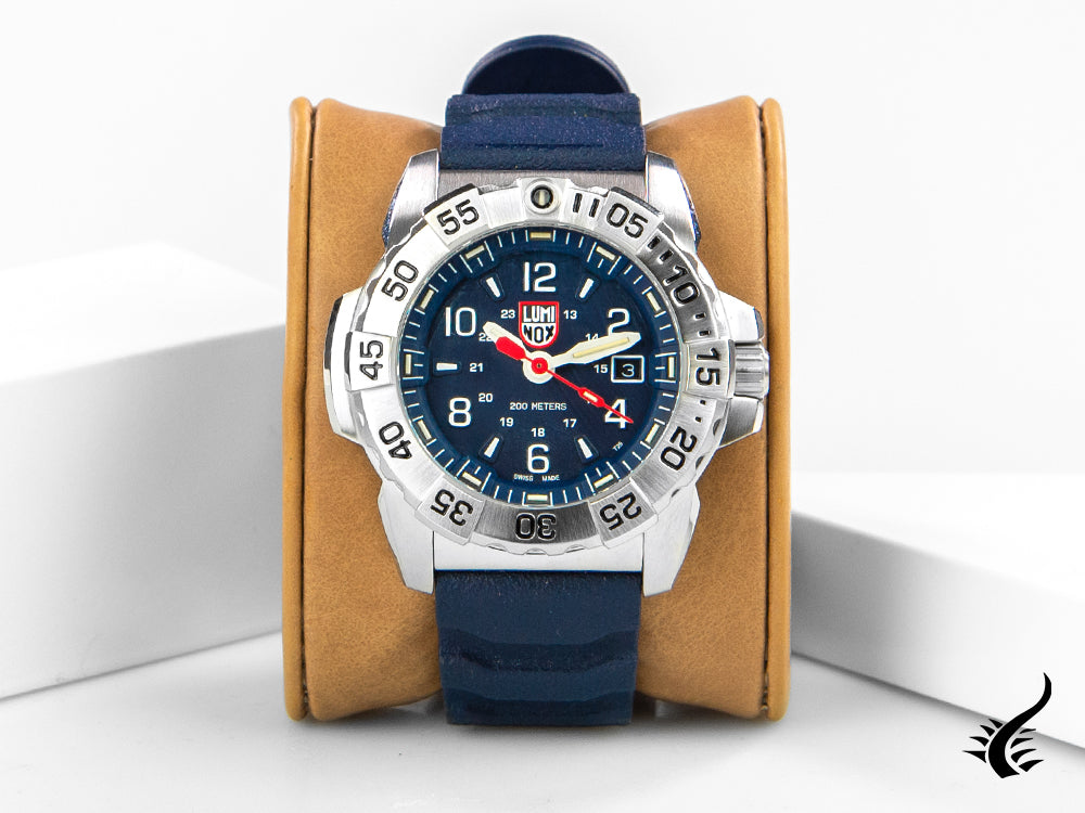 Montre à quartz Luminox Sea Navy Seal, blanche, 45 mm, 20 atm, XS.3253