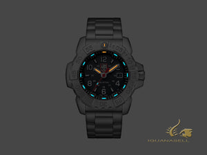 Montre à quartz Luminox Sea Navy Seal Steel série 3250, noire, XS.3252