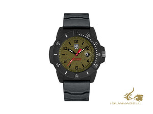 Montre à quartz Luminox Set Sea Navy Seal, vert, carbone, 45 mm, 20 atm, XS.3617.SET