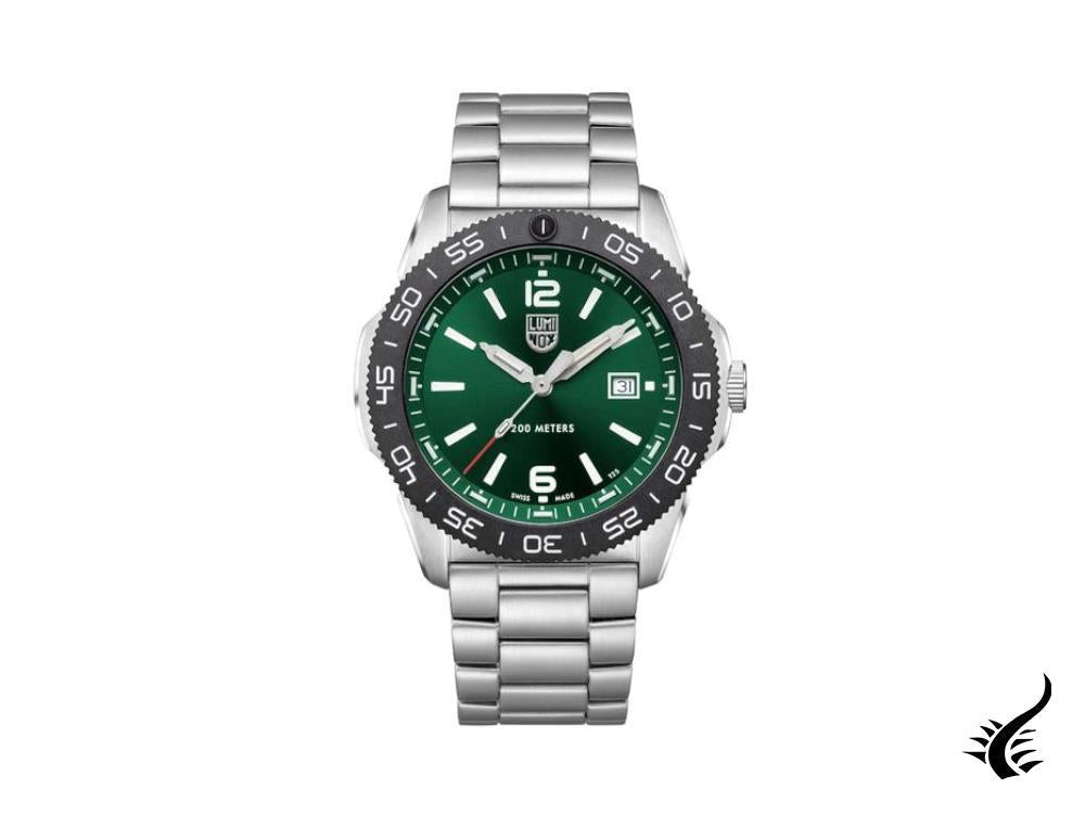 Montre à quartz Luminox Sea Pacific Diver, verte, 44 mm, jour, 20 atm, XS.3137