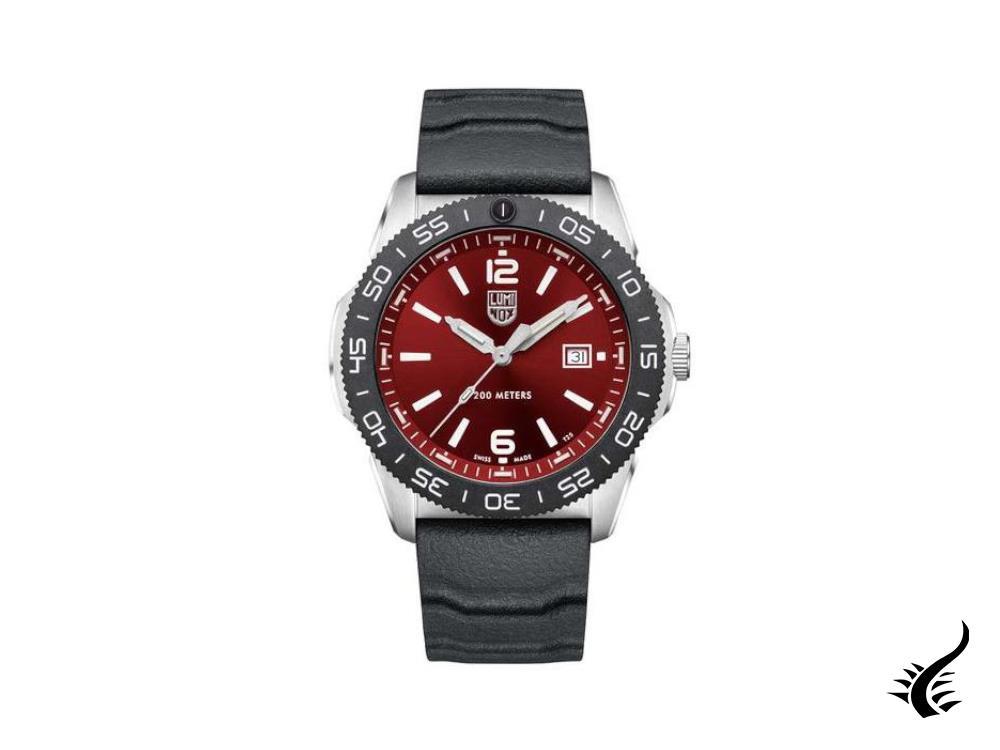 Montre à quartz Luminox Sea Pacific Diver, rouge, 44 mm, jour, 20 atm, XS.3135