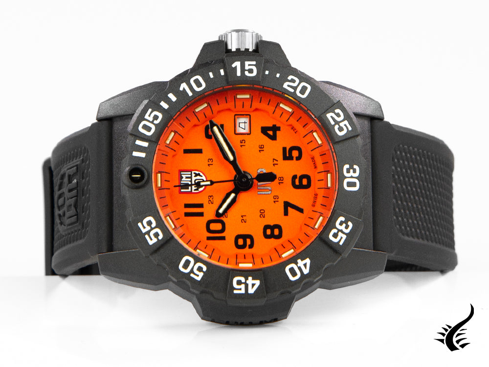 Montre à quartz Luminox Sea Scott Cassell Set, CARBONOX, orange, XS.3509.SC.SET