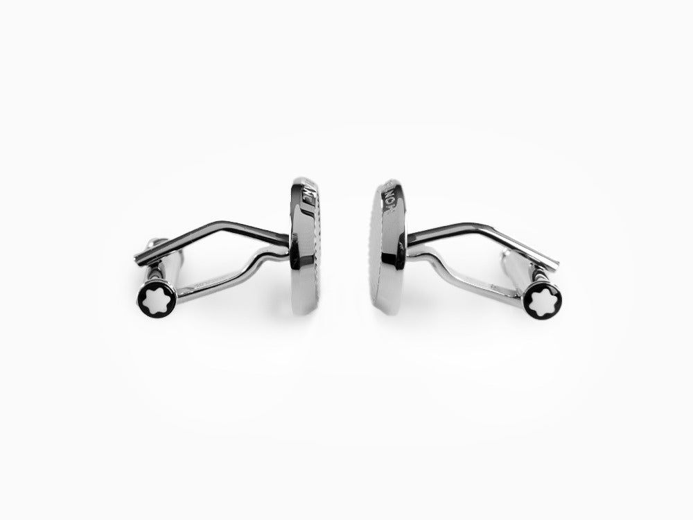 Montblanc Iconic Geometry Cufflinks, Stainless steel, Polished, 118604