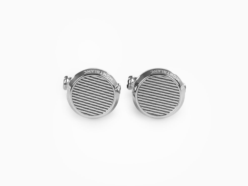 Montblanc Iconic Geometry Cufflinks, Stainless steel, Polished, 118604