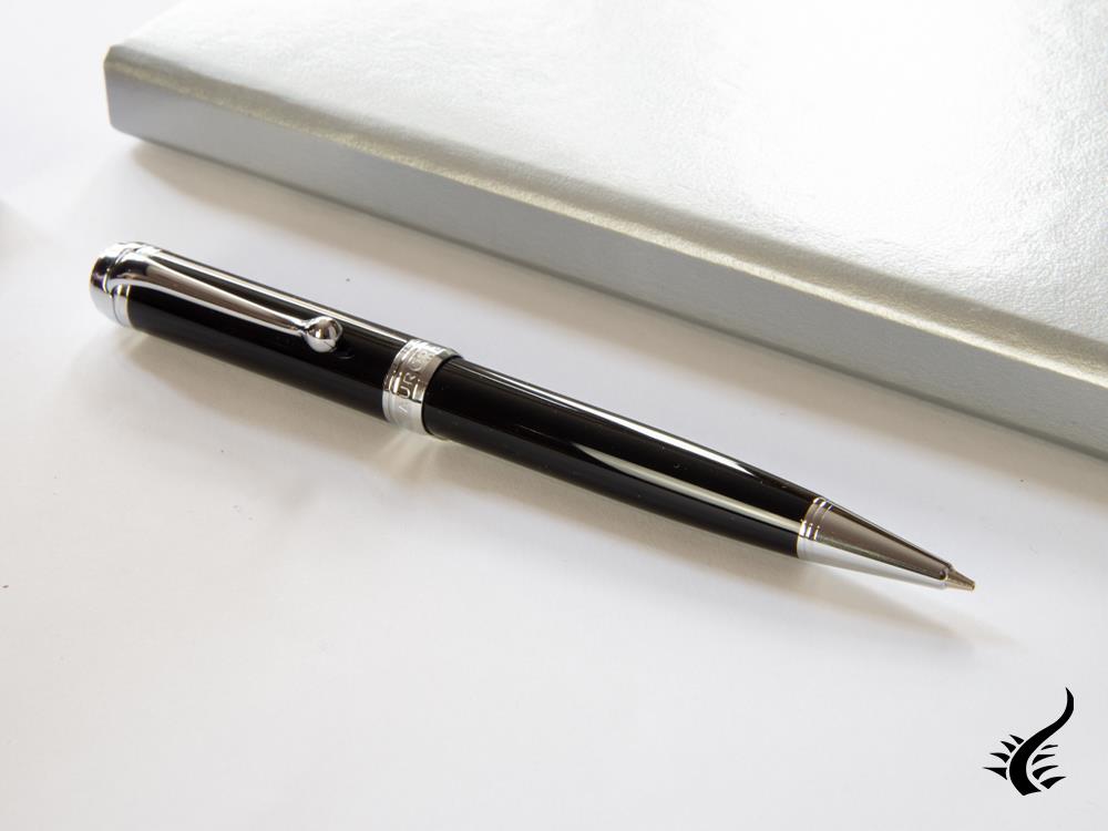 Aurora Talentum Mechanical pencil, Resin, Black, Chrome Trim, D51N