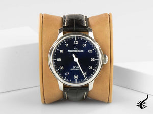 Meistersinger N3 Automatic Watch, ETA 2824-2, 43mm. Black Leather strap, AM908