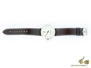 Montre automatique Meistersinger Neo Plus, ETA 2824-2, 40 mm, ivoire, marron, jour