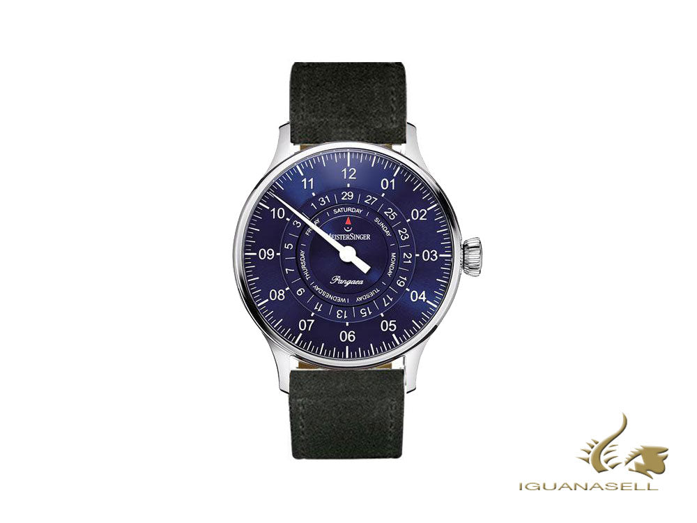 Montre automatique Meistersinger Pangaea Day Date, ETA 2836-2, 40 mm, PDD908-SV01