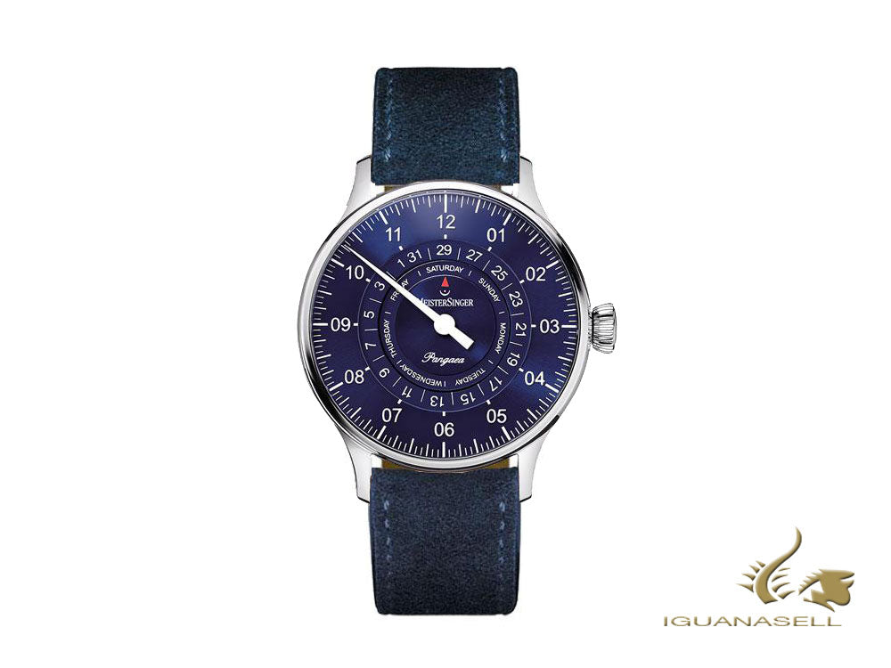 Montre automatique Meistersinger Pangaea Day Date, ETA 2836-2, 40 mm, PDD908-SV04