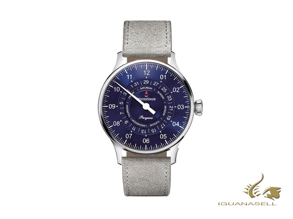 Meistersinger Pangaea Day Date Automatic Watch, ETA 2836-2, 40mm, PDD908-SV06