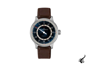 Meistersinger Perigraph Automatic Watch, ETA 2824-2, 43 mm, Blue, AM10Z17S