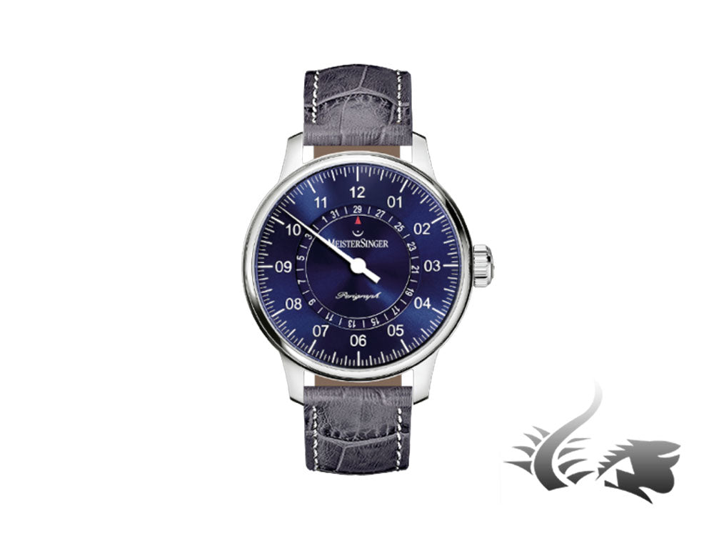 Meistersinger Perigraph Automatic Watch, ETA 2824-2, 43mm, Sunburst Blue