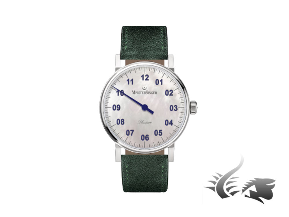 Meistersinger Phanero Watch, Manual winding, Mother of pearl, PHM1B-SV17