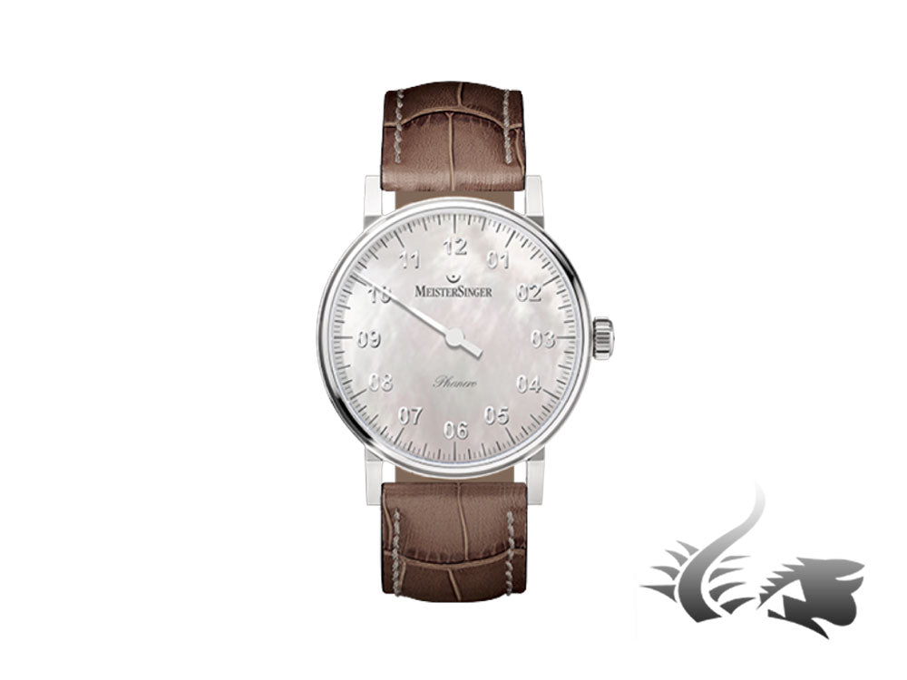 Meistersinger Phanero Watch, Manual winding, Mother of pearl, PHM1C-SG12