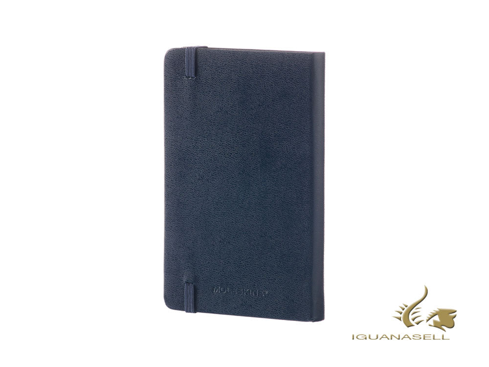 Carnet de notes Moleskine à couverture rigide, grand format (13 x 21 cm), uni, bleu, 240 pages