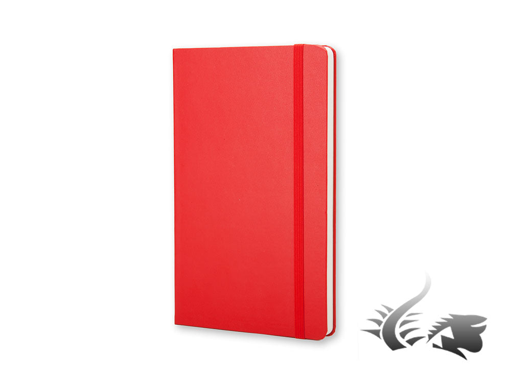 Moleskine Classic Hard cover Notebook, Large (13 x 21 cm), Plain, Red, 240 pages