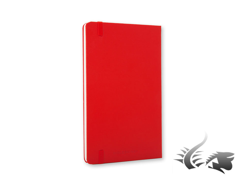 Moleskine Classic Hard cover Notebook, Large (13 x 21 cm), Plain, Red, 240 pages