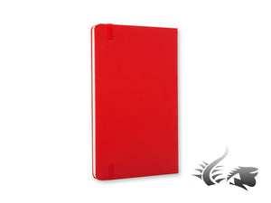 Moleskine Classic Hard cover Notebook, Large (13 x 21 cm), Plain, Red, 240 pages