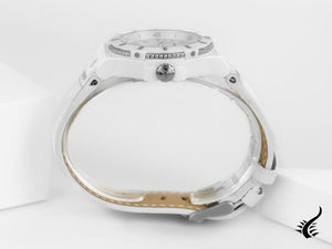 Montre à quartz Momo Design Tempest Lady, 37 mm, céramique, 10 atm, MD104WT-12