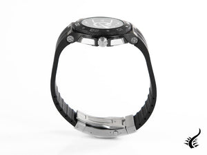 Montre à quartz Momo Design Tempest, revêtement PVD, chronographe, 46 mm, MD1004BK-02BKW