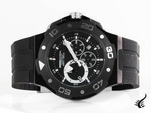 Momo Design Tempest Quartz Watch, PVD coated, Chronograph, 46 mm, MD1004BK-02BKW