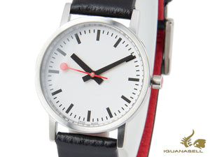 Montre Mondaine Classic Pure Quartz, blanche, 30 mm, A658.30323.16OM