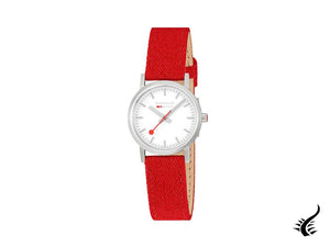 Mondaine Classic Quartz Watch, White, 30 mm, Fabric strap, A658.30323.17SBC