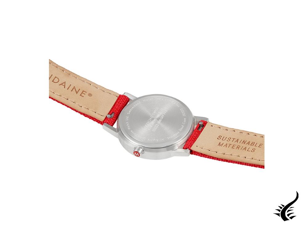 Mondaine Classic Quartz Watch, White, 30 mm, Fabric strap, A658.30323.17SBC