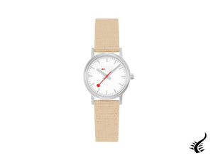 Mondaine Classic Quartz Watch, White, 30 mm, Fabric strap, A658.30323.17SBK