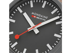 Montre à quartz Mondaine Essence Grey, écologique, grise, 41 mm, MS1.41180.LH