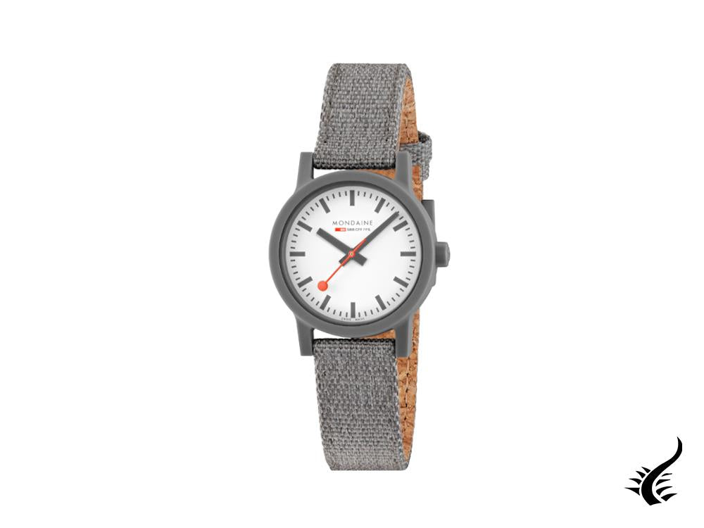 Mondaine Essence Grey Quartz Watch, Ecological, White, 32 mm, MS1.32110.LU