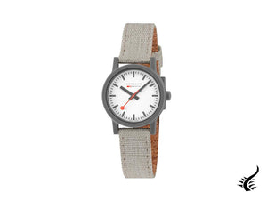 Montre à quartz Mondaine Essence Grey, écologique, blanche, 32 mm, MS1.32111.LH